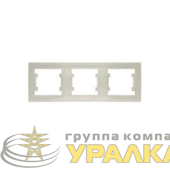 Рамка 3-м Бриллиант горизонт. сл. кость UNIVersal 
