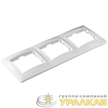 Рамка 3-м СП Севиль горизонт. бел. UNIVersal 