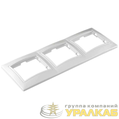 Рамка 3-м СП Севиль горизонт. бел. UNIVersal 