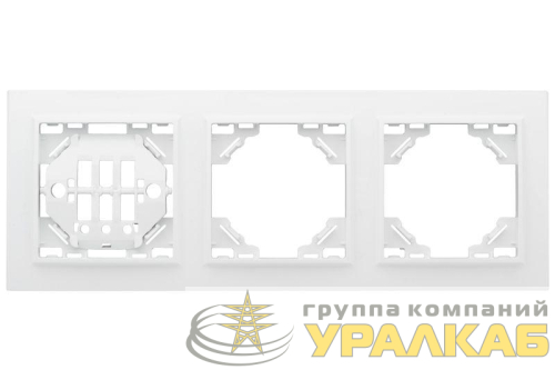 Рамка 3-м Минск горизонтальная бел. Basic EKF 