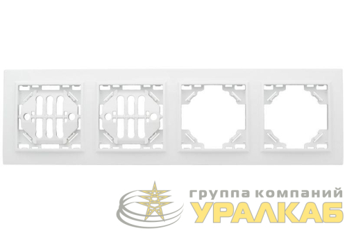 Рамка 4-м Минск горизонтальная бел. Basic EKF 