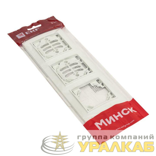Рамка 4-м Минск горизонтальная бел. Basic EKF 