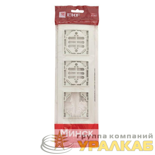 Рамка 4-м Минск горизонтальная бел. Basic EKF 