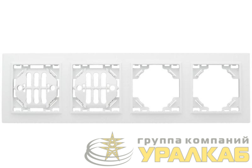 Рамка 4-м Минск горизонтальная бел. Basic EKF 