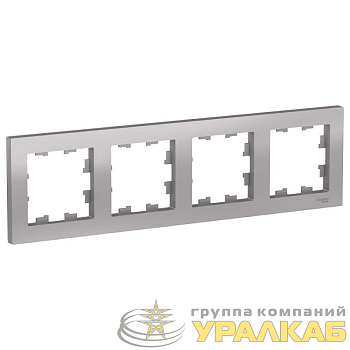 Рамка 4-м AtlasDesign универс. алюм. SE 