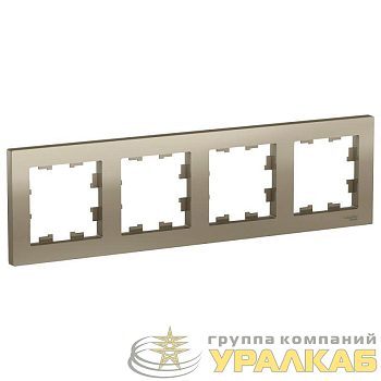 Рамка 4-м AtlasDesign универс. шампань SE 