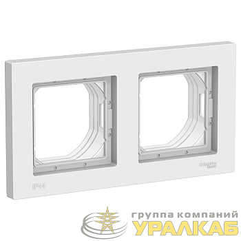 Рамка 2-м AtlasDesign Aqua IP44 бел. SE 
