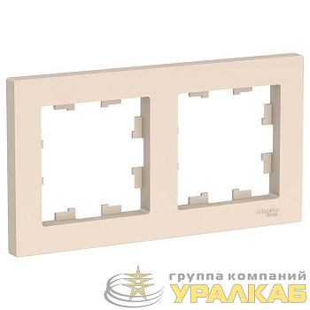 Рамка 2-м AtlasDesign универс. беж. SE 