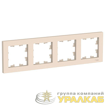 Рамка 4-м AtlasDesign универс. беж. SE 