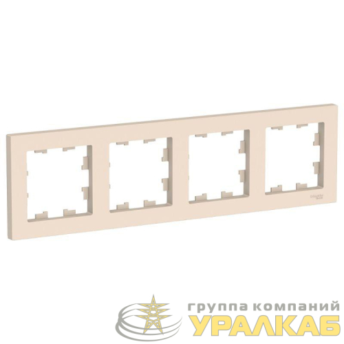 Рамка 4-м AtlasDesign универс. беж. SE 