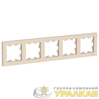 Рамка 5-м AtlasDesign универс. беж. SE 