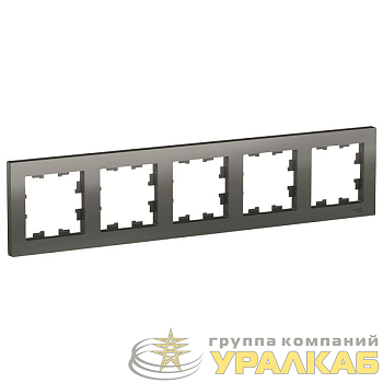 Рамка 5-м AtlasDesign универс. сталь SE 