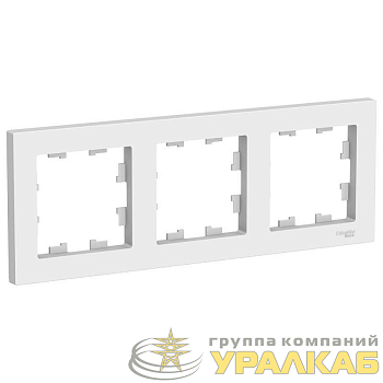 Рамка 3-м AtlasDesign универс. бел. SE 