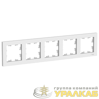 Рамка 5-м AtlasDesign универс. бел. SE 