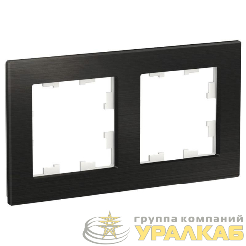 Рамка 2-м AtlasDesign Nature метал. оникс SE 