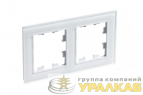 Рамка 2-м AtlasDesign Nature стекло бел. SE 