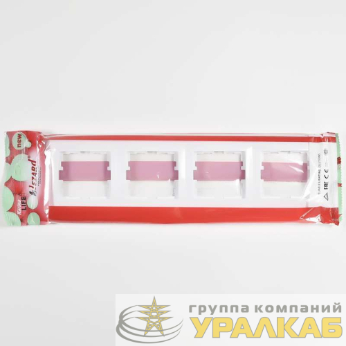 Рамка 4-м Karina Life горизонт. бел. LEZARD 