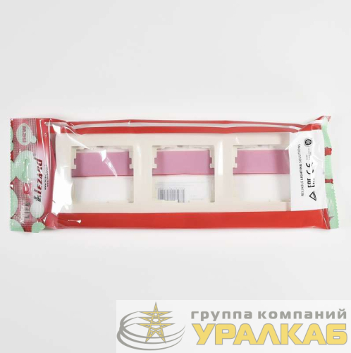 Рамка 3-м Karina Life горизонт. крем. LEZARD 