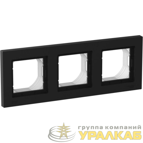 Рамка 3-м AtlasDesign Aqua IP44 карбон SE 