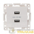 Розетка USB 2-м Стокгольм 2.1А механизм бел. PROxima EKF Розетка USB 2-м Стокгольм 2.1А механизм бел. PROxima EKF