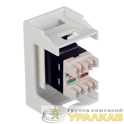 Розетка телефонная 1-м 1мод. Viva RJ12 бел. DKC 