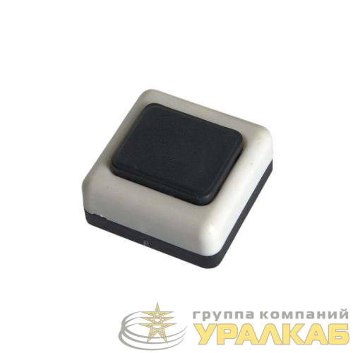 Кнопка звонка бел. корп. черн. кнопка БЕЛТИЗ А1-0.4-001