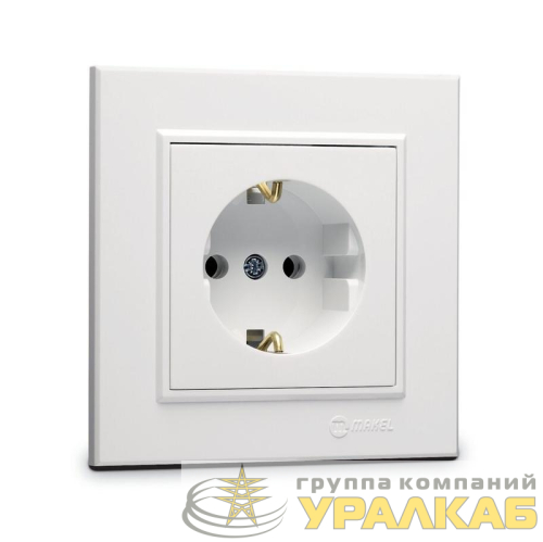 Розетка с/з СП Karea 16А IP20 бел. Makel 