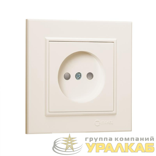 Розетка б/з (Керамика) СП Karea 16А IP20 крем. Makel 