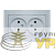 Розетка 2-м СП Бриллиант 16А IP20 без заземл. серебр. UNIVersal 
