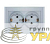 Розетка 2-м СП Бриллиант 16А IP20 с заземл. серебр. UNIVersal 
