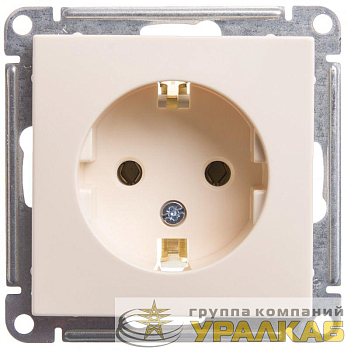 Розетка 1-м СП W59 16А IP20 с заземл. без защ. шторок механизм сл. кость SE 