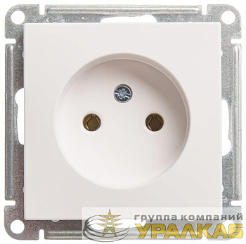 Розетка 1-м СП W59 16А IP20 без заземл. без защ. шторок механизм бел. SE 
