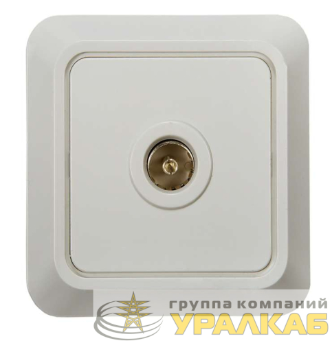 Розетка телевизионная TV ОП Bolleto 7027 16А IP20 бел. ASD / IN HOME 