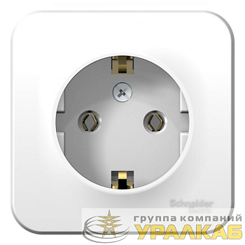 Розетка 1-м ОП Blanca 16А IP20 250В с заземл. без защ. шторок бел. SE 