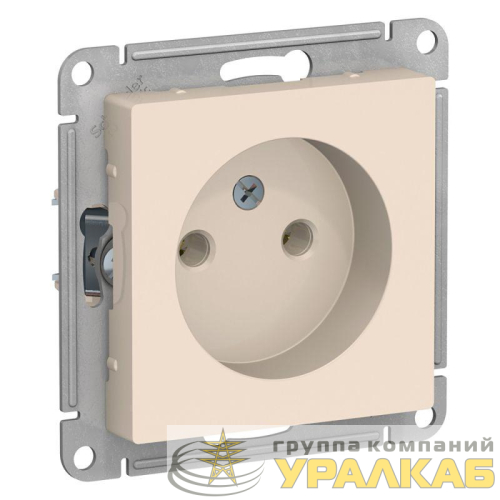 Розетка 1-м СП AtlasDesign 16А IP20 без заземл. без защ. шторок механизм беж. SE 