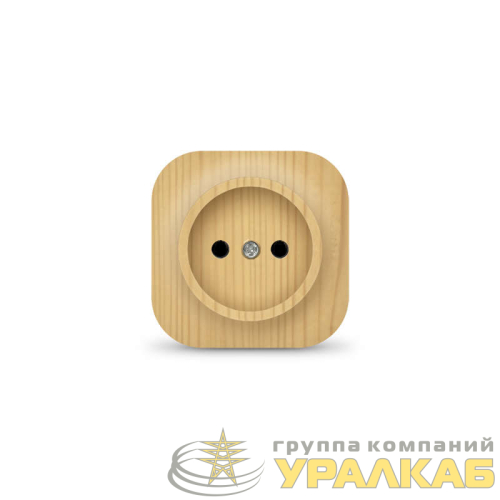 Розетка 1-м ОП 10А IP20 без заземл. сосна IONICH 
