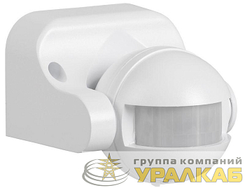 Детектор движения ДД 009 1100Вт угол. обз. 180град. IP44 бел. IEK 