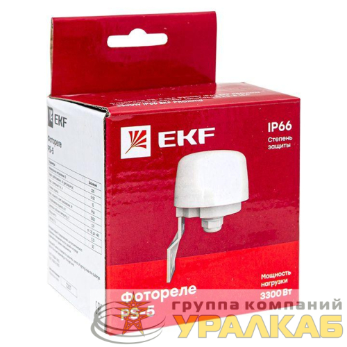 Фотореле PS-5 15А 3300Вт IP66 PROxima EKF 