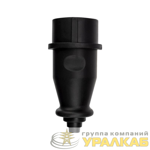 Вилка переносная влагозащ. 3P+PE 32А IP44 каучук черн. Rexant 