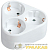 Разветвитель 3-м 16А IP20 Т-01/03 2P+PE треугольн. бел. IEK 
