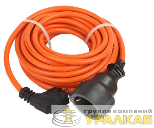Удлинитель-шнур 1х10м с заземл. 16А IP20 UPx-1e-3х1.5-10m ПВС 3х1.5 (бухта) Эра 