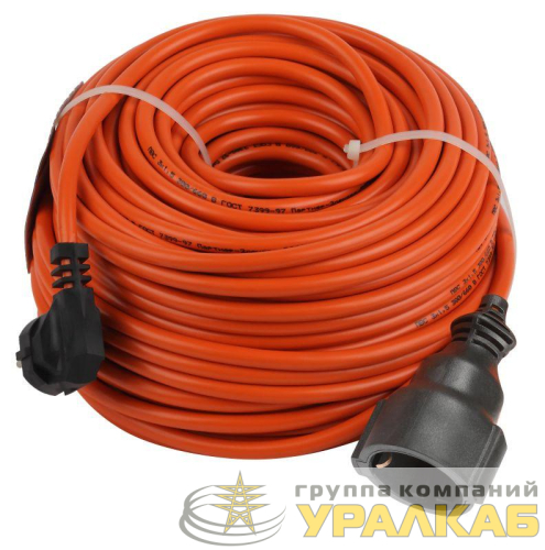 Удлинитель-шнур 1х50м с заземл. 16А IP20 UPx-1e-3х1.5-50m ПВС 3х1.5 (бухта) Эра 
