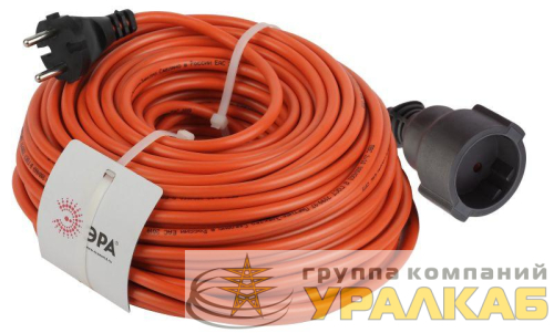 Удлинитель-шнур 1х40м без заземл. 10А IP20 UPx-1-2х1-40m ПВС 2х1 (бухта) Эра 
