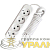 Удлинитель 4х3м без заземл. 10А IP20 Е-204 ПВС 2х0.75 АБС-пластик UNIVersal 