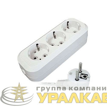 Удлинитель 3х10м с заземл. 10А IP20 E-303 ПВС 3х1 АБС-пластик UNIVersal 