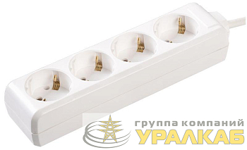 Удлинитель 4х5м с заземл. 16А IP20 У04 2P+PE 250В 3х1 IEK 