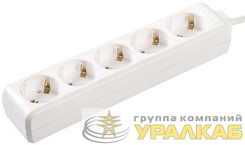 Удлинитель 5х3м с заземл. 16А IP20 У05 2P+PE 250В 3х1 IEK 