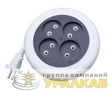 Удлинитель-рулетка 4х7м без заземл. 6А IP20 У6-002 ШВВП 2х0.75 UNIVersal 