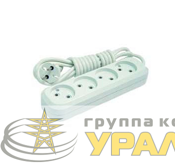Удлинитель 4х3м без заземл. 10А IP20 Makel 