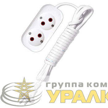 Удлинитель 2х3м без заземл. 6А IP20 У6-011 ШВВП 2х0.75 UNIVersal 